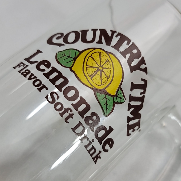 Vtg Country Time Lemonade Flavor Soft Drink Glass Mug - Picture 2 of 11